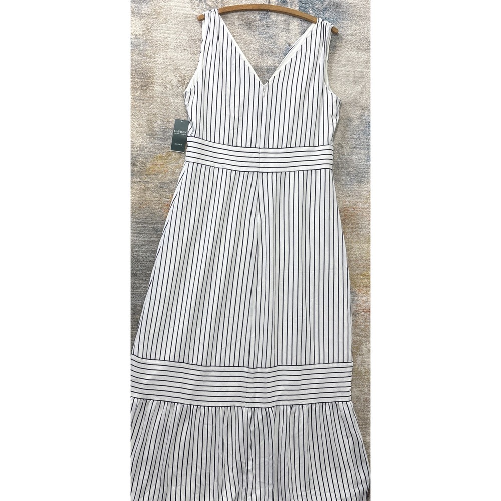 Lauren Ralph Lauren Striped Maxi Dress Women's Size 12 NWT - Picture 5 of 9